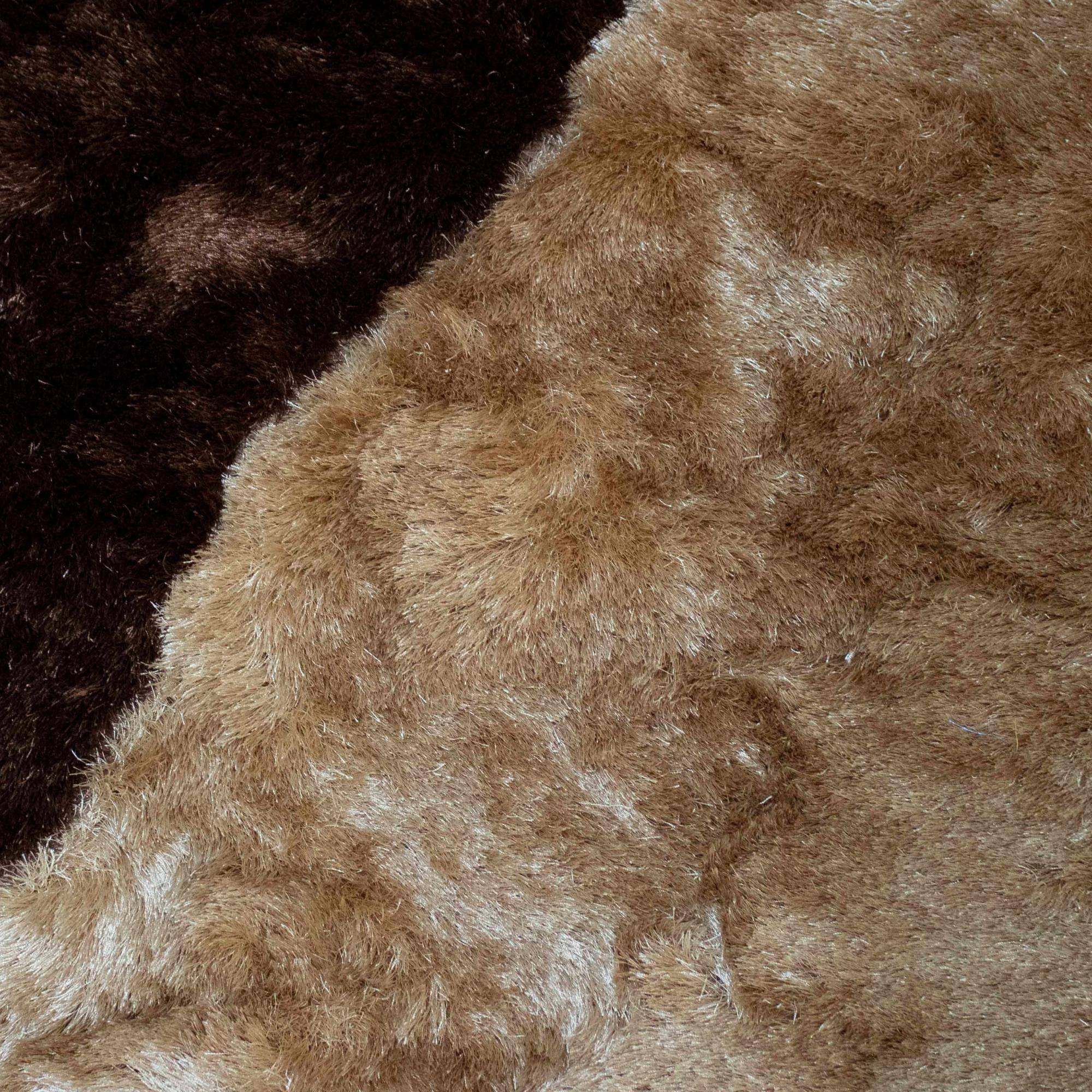 RugBerry Signature Collection 1inch Pile Shag Area Rug Beige Color 8