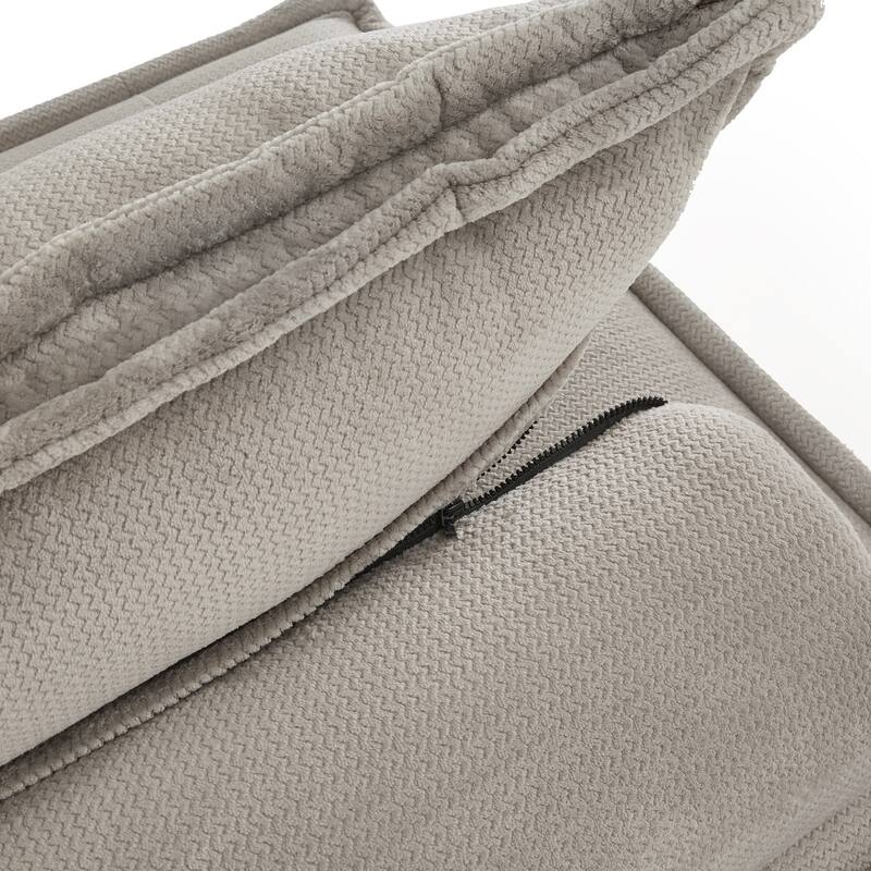 Eureka Velvet Convertible Modular Seating with Pillow Back by iNSPIRE Q Modern
