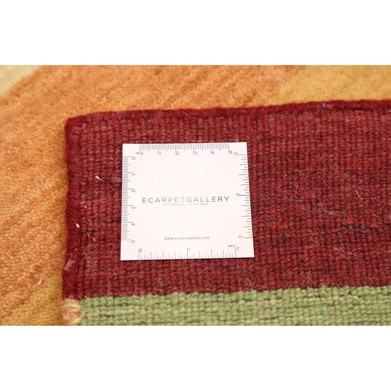 ECARPETGALLERY Hand Loomed Kashkuli Gabbeh Multi Color Wool Rug - 3'11 x 5'8