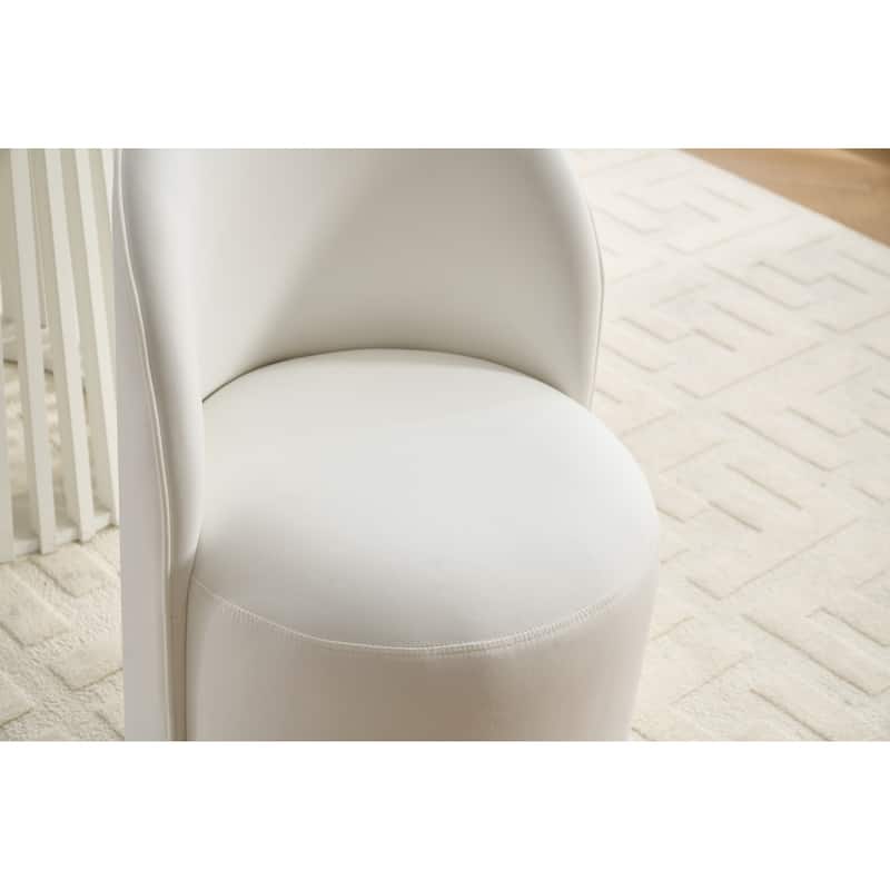 Upholstered Swivel Barrel Chair Dining Chair Side Chair