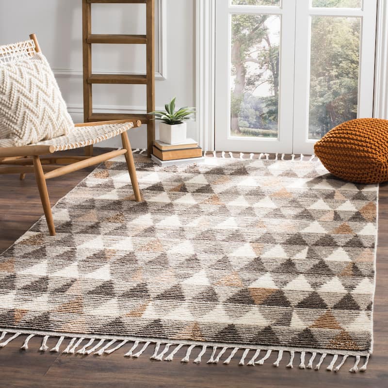 SAFAVIEH Hand-knotted Kenya Lelda Southwestern Tribal Wool Rug