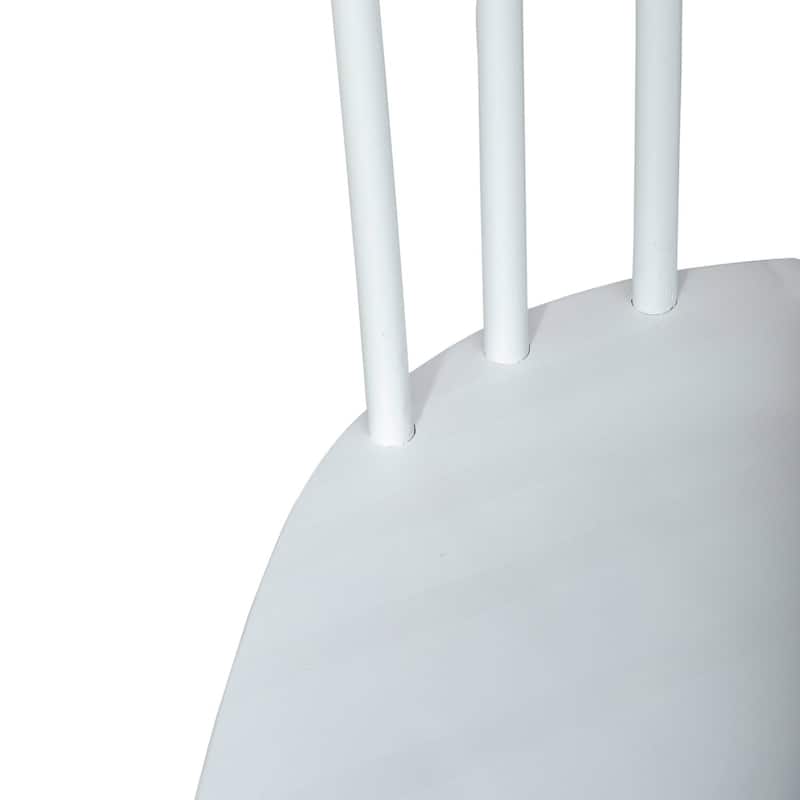 Palmetto Heights Shell White Driftwood Spindle Back Side Chair (Set of 2)