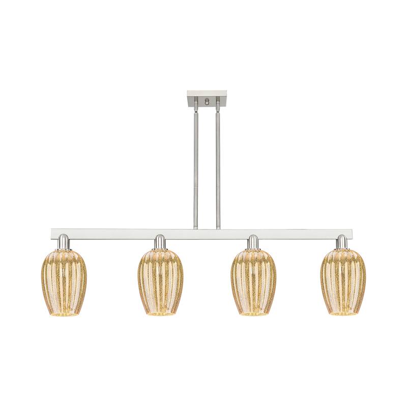 Innovations Lighting Urban Downtown - Preston - 4 Light 48" Flute Shade Stem Hung Island Light