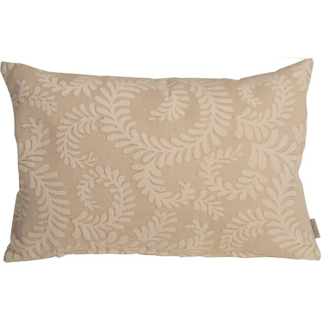 Brackendale Ferns 16x24 Throw Pillow with Polyfill Insert, Cream
