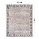 preview thumbnail 70 of 76, Vintage Washable Rug – Low Pile with Subtle Pattern, Perfect for Neutral Spaces in Living Room, Entryway, or Bedroom
