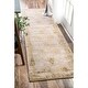 preview thumbnail 47 of 47, Nuloom Handmade Distressed Abstract Vintage Wool Area Rug 2' 6" x 12' - Sand - Runner