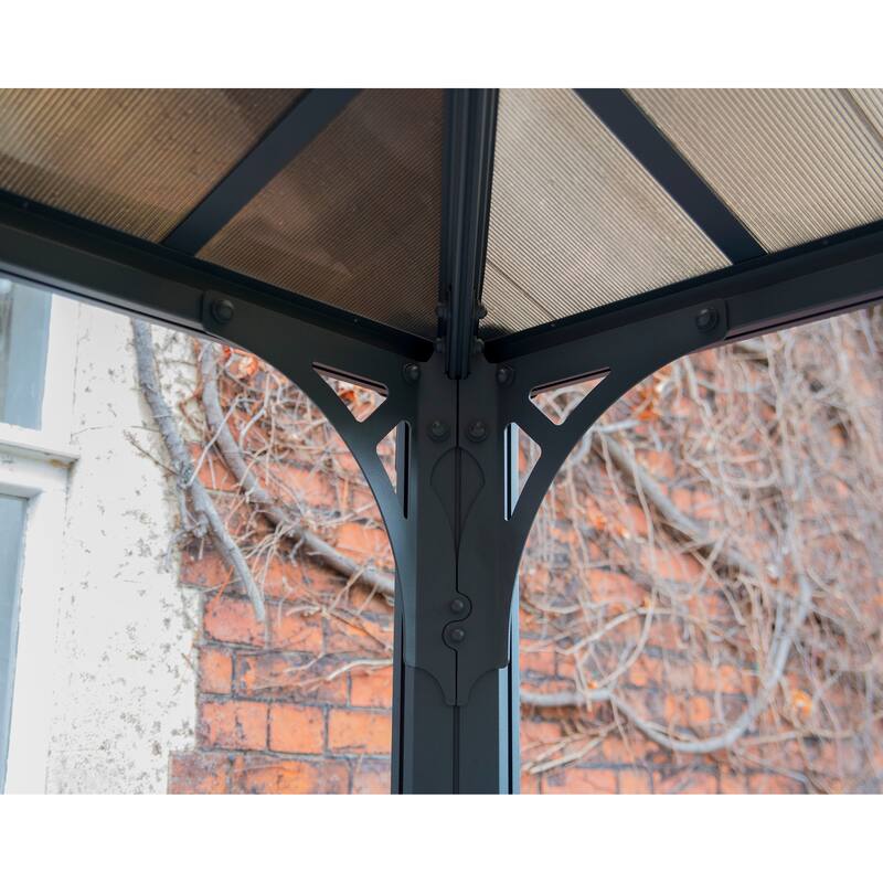 Palermo 10 ft. x 10 ft. Gray/Bronze Outdoor Gazebo