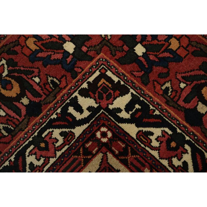 Hand Knotted Oriental 100% Wool Carpet Traditional Garden Design Red Bakhtiari Area Rug - 13' 3'' X 9' 11''