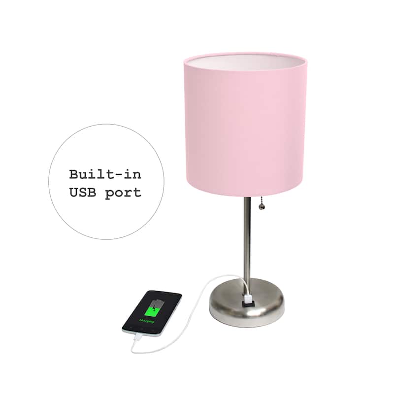 Simple Designs 19.5" Desk Lamp with Feit LED Bulb Included - 19.50