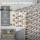preview thumbnail 25 of 62, XIZZI 8-Piece Patio Wicker Furniture Conversation Set with Coffee Table