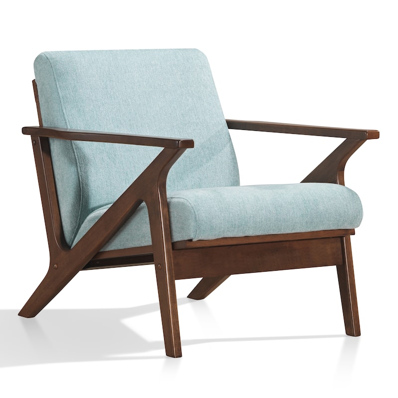 Omax Decor Zola Lounge Chair - Mint/Walnut