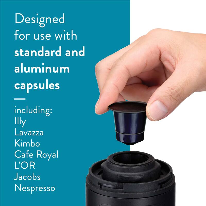 NowPresso Portable Espresso Machine, Black