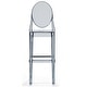 preview thumbnail 13 of 18, Set of 2 Modern High Back Side Armless Bar Stools With Backs Chairs For Kitchen Island Home Indoor Outdoor Patio Clear