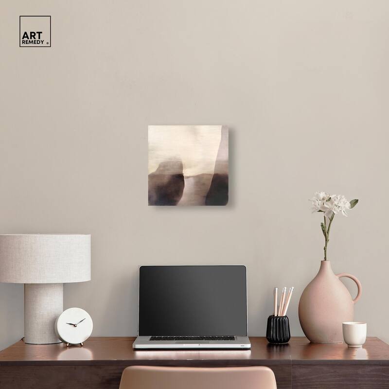 Pale Taupe II Canvas by Art Remedy, Gallery Wrapped