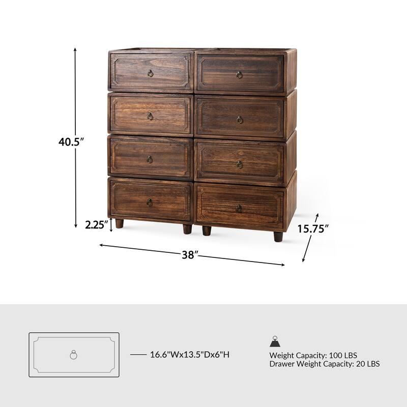Greg Transitional 2 - Drawer Nightstand with Multiple Configurations Set of 4 by HULALA HOME