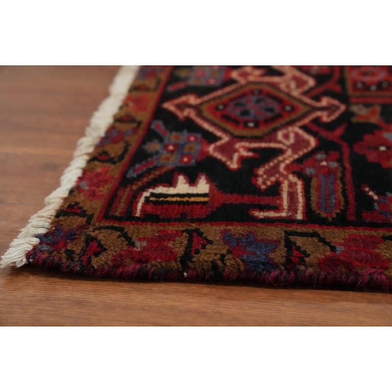 Hand Knotted Oriental 100% Wool Carpet Traditional Medallion Red Heriz Area Rug - 12' 4'' X 9' 7''