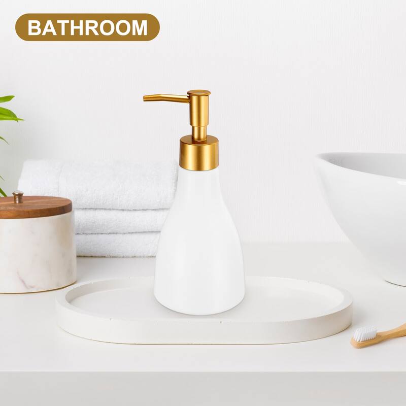 1x 9.5Oz Soap Dispenser Hand and Dish Soap Dispenser for Kitchen Matte