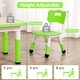 preview thumbnail 12 of 45, Garvee Kids Table and 4 Chairs Set, Graffiti Desktop Plastic Children Art Table, Height Adjustable Table and Chair Set
