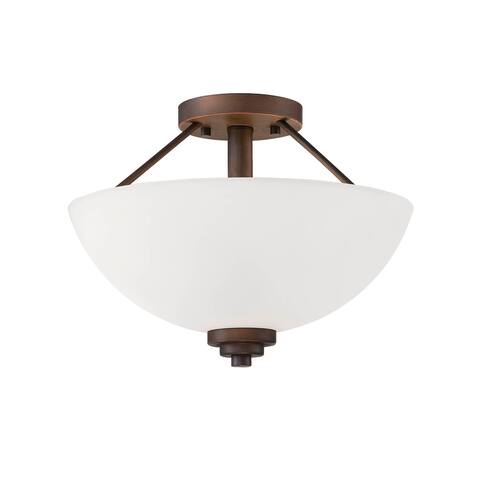 Durham 2 Light Semi-Flush Ceiling Mount