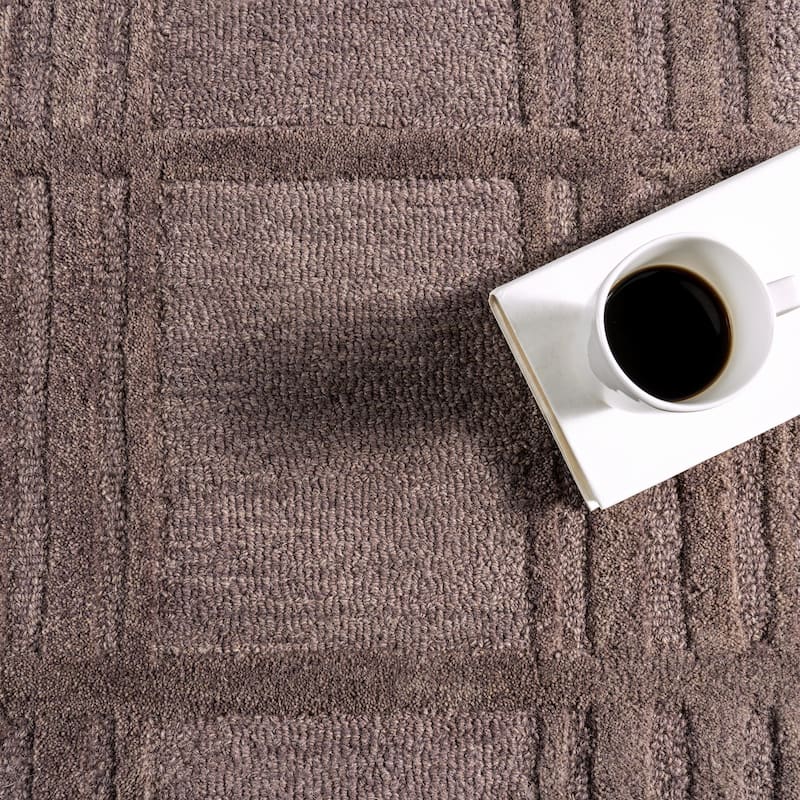 Mallory Plaid Wool Area Rug
