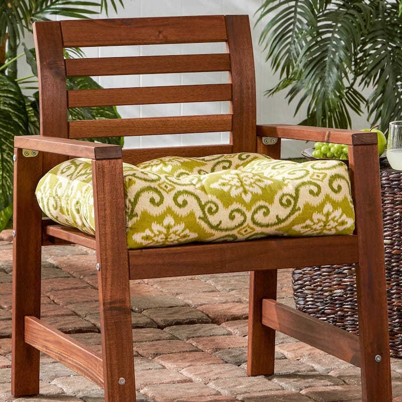 Shoreham Ikat 20-inch Outdoor Chair Cushion by Greendale Home Fashions - 20w x 20l