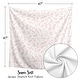 preview thumbnail 5 of 4, Sweet Jojo Designs Blush Pink and White Floral Leaf Girl Baby Swaddle Receiving Blanket Boho Chic Bohemian Watercolor Woodland