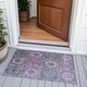 preview thumbnail 64 of 101, Machine Washable Indoor/Outdoor Boho Global Chantille Rug Purple - 1'8" x 2'6"