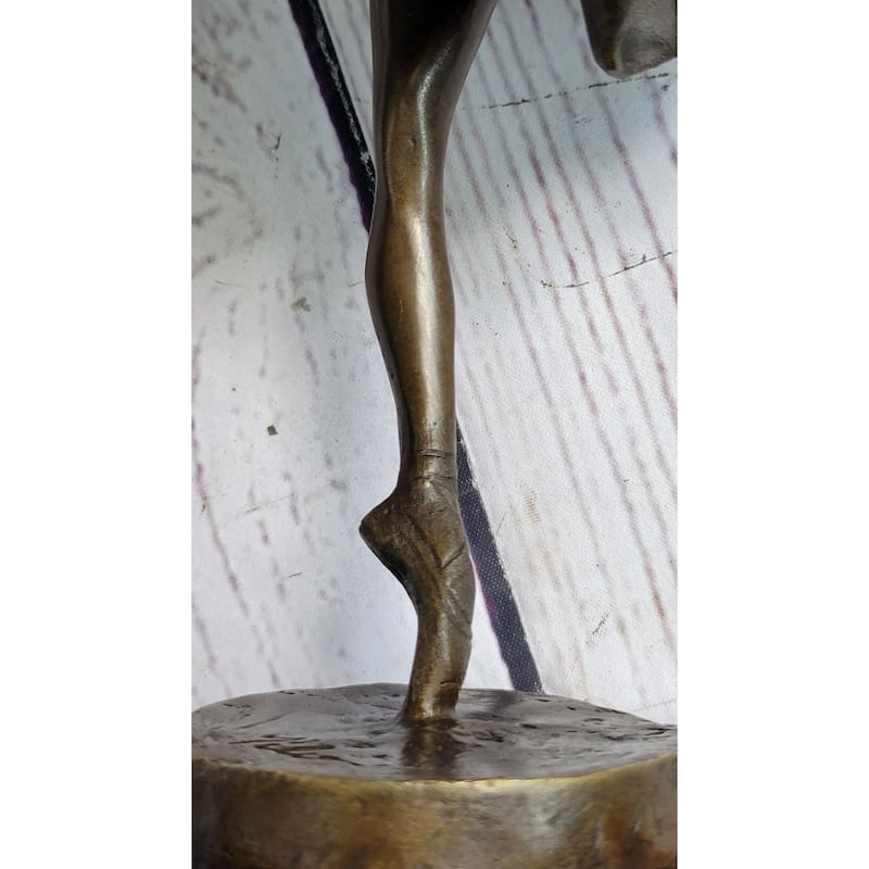 Art Deco Hot Cast Bronze Graceful Ballerina Ballet Dancer Statue Sculpture Decor