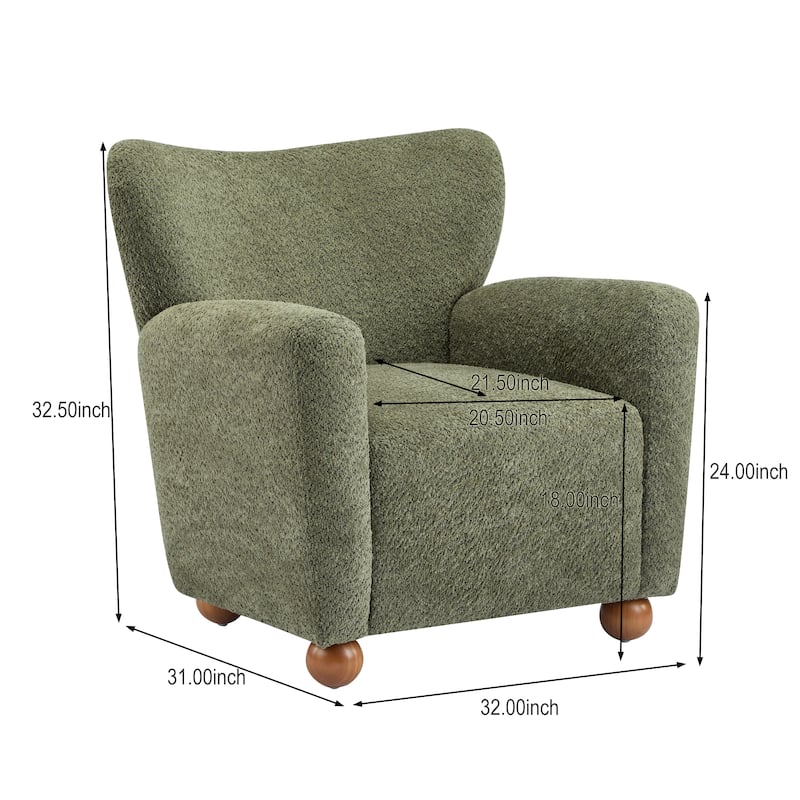 Christopher Knight Home - Eulalia Wingback Boucle Armchair
