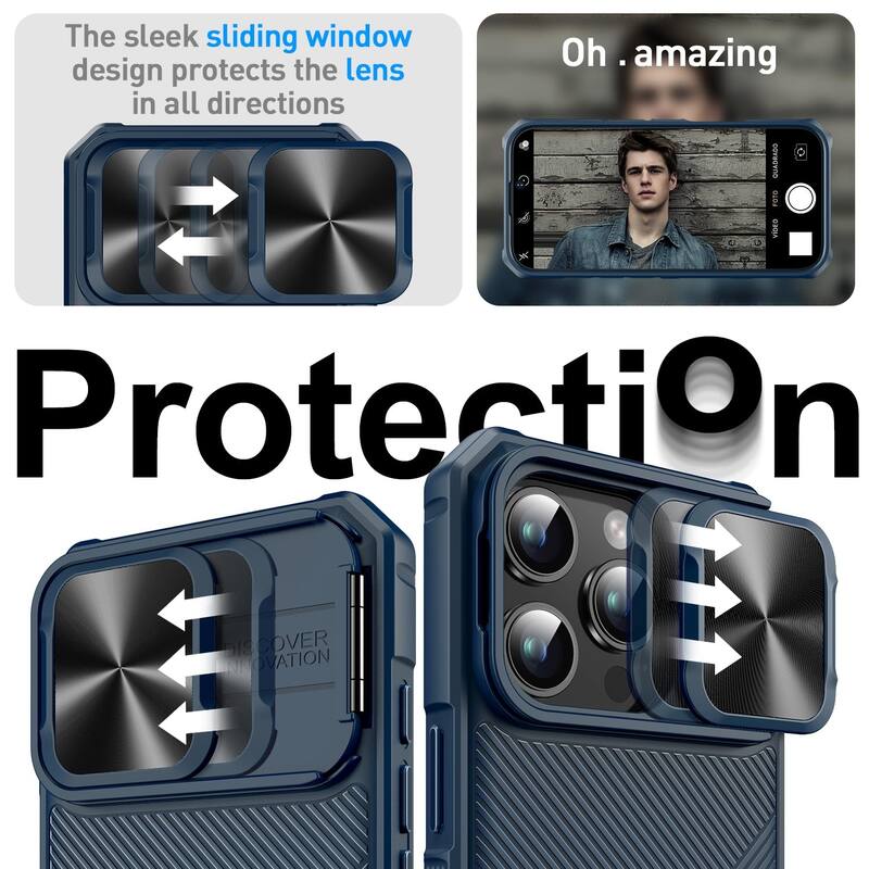 iPhone 16 Pro Max Camera Protection Kickstand - Case Compatible with Mag Safe, Protective Shockproof Military, Phone Case