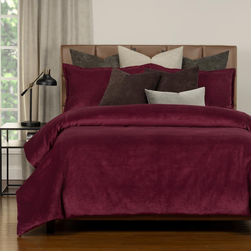 Mixology Padma 10-piece Duvet Cover and Insert Set - Wine - Twin