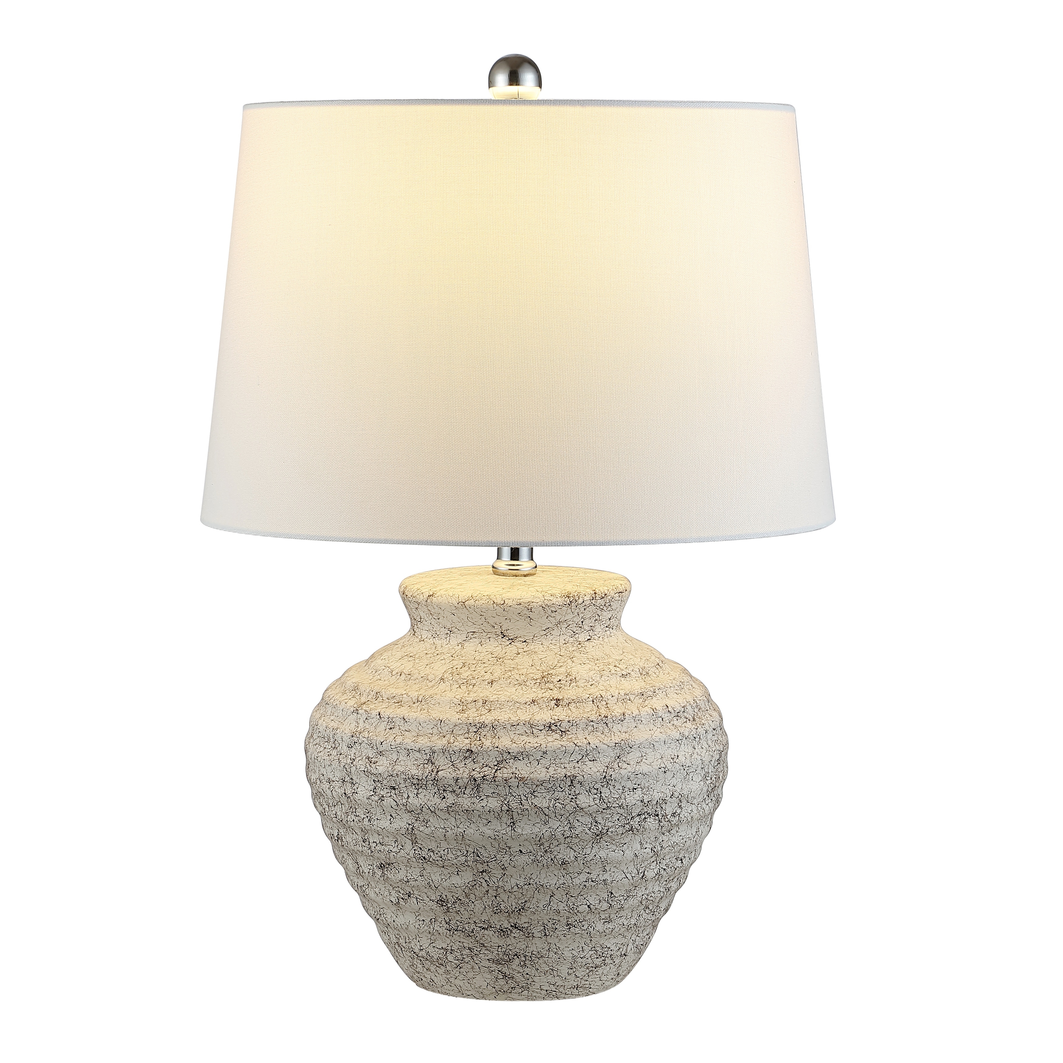 SAFAVIEH Lighting 22.5-inch Ledger Ceramic Table Lamp. - 15"W x 15"D x 23"H