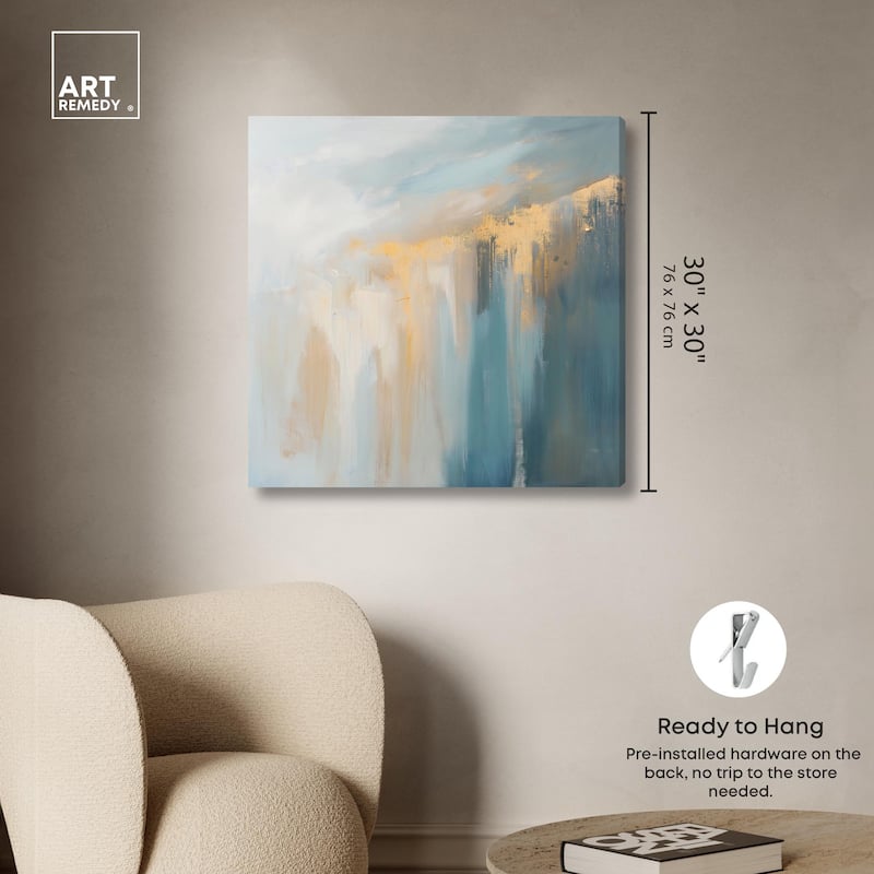 Golden Tears I Canvas by Art Remedy, Gallery Wrapped