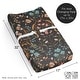 preview thumbnail 6 of 4, Sweet Jojo Designs Boho Wildflower Vintage Floral Girl Changing Pad Cover Sheet Black Orange Teal Bohemian Farmhouse Cottagecore