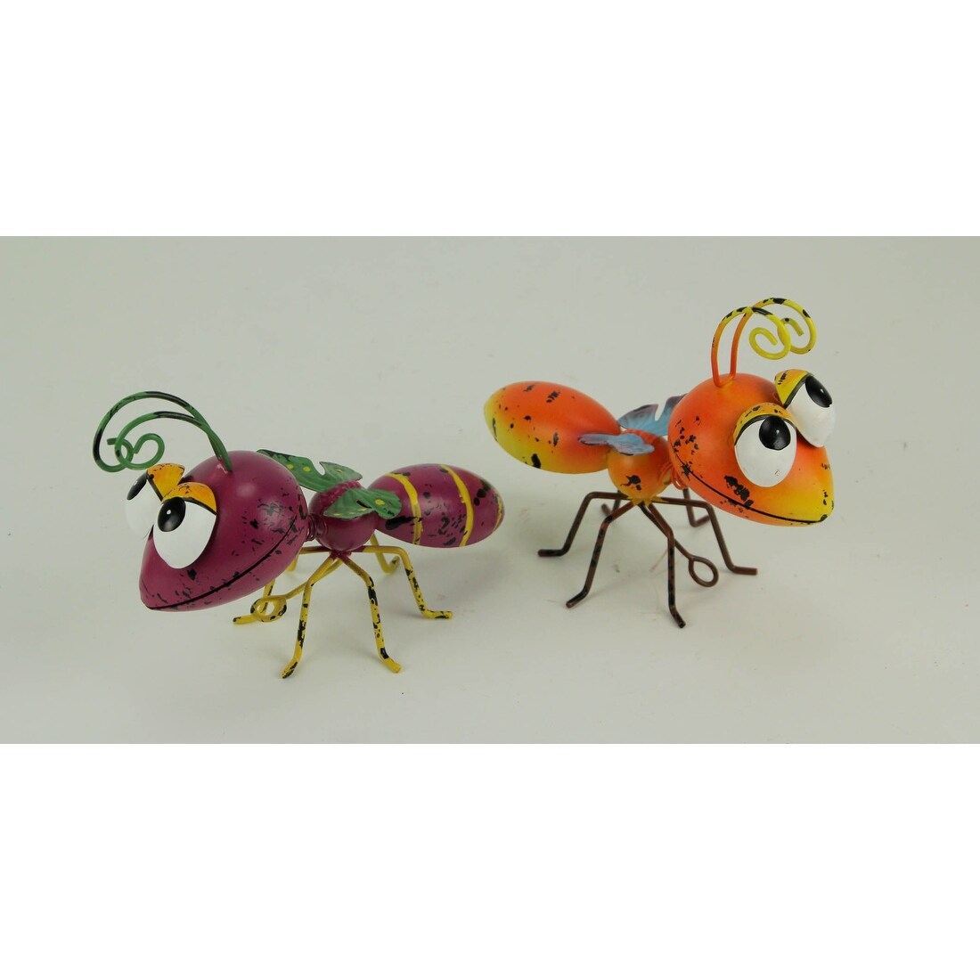 Shop Orange And Purple Metal Art Big Head Wasp Sculpture Or Wall