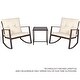 preview thumbnail 24 of 44, Pheap Outdoor 3-piece Rocking Wicker Bistro Set by Havenside Home