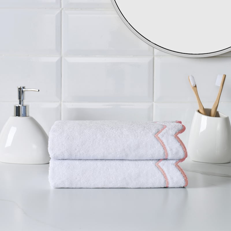 Peri Home Scallop Hand Towel - 16x27