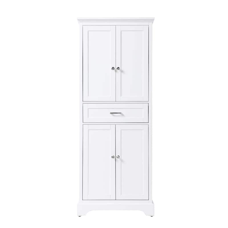 Peregrine Bath Storage Cabinet (16-28 In.) - White - 28"