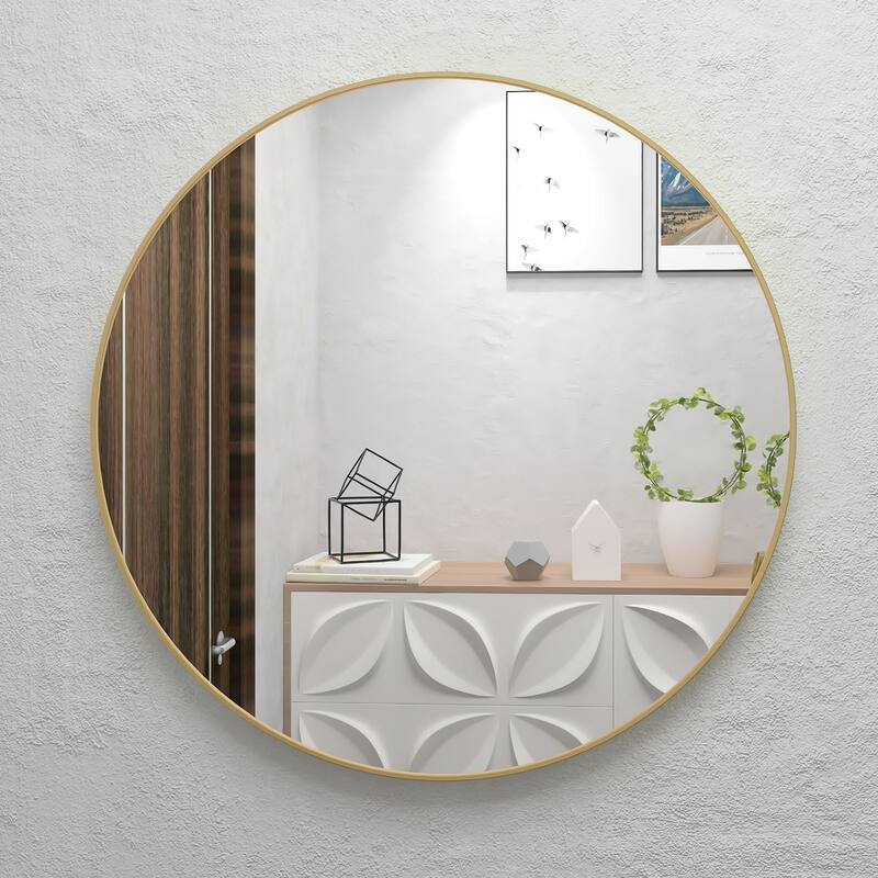 32" Wall Circle Mirror Large Round