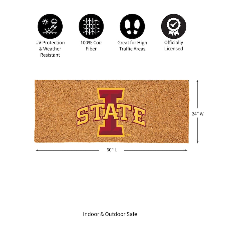 Iowa State University Full Color Indoor/Outdoor Coir Mat