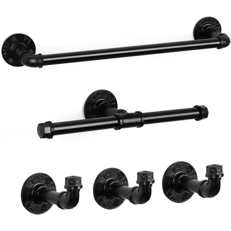 Wall Mounted Bathroom Hardware Set - 5PCS