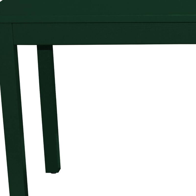 HomeRoots 48" Dark Green Solid Wood Dining Table - 48.00 in. x 30.00 in. x 27.00 in.