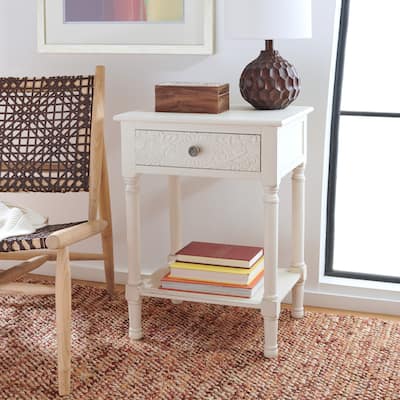 SAFAVIEH Josie 1-Drawer Accent Table - 19" W x 15.8" L x 26" H