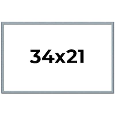 34x21 Frame Rustic Sky Blue Solid Wood Picture Frame | 0.75 Inch