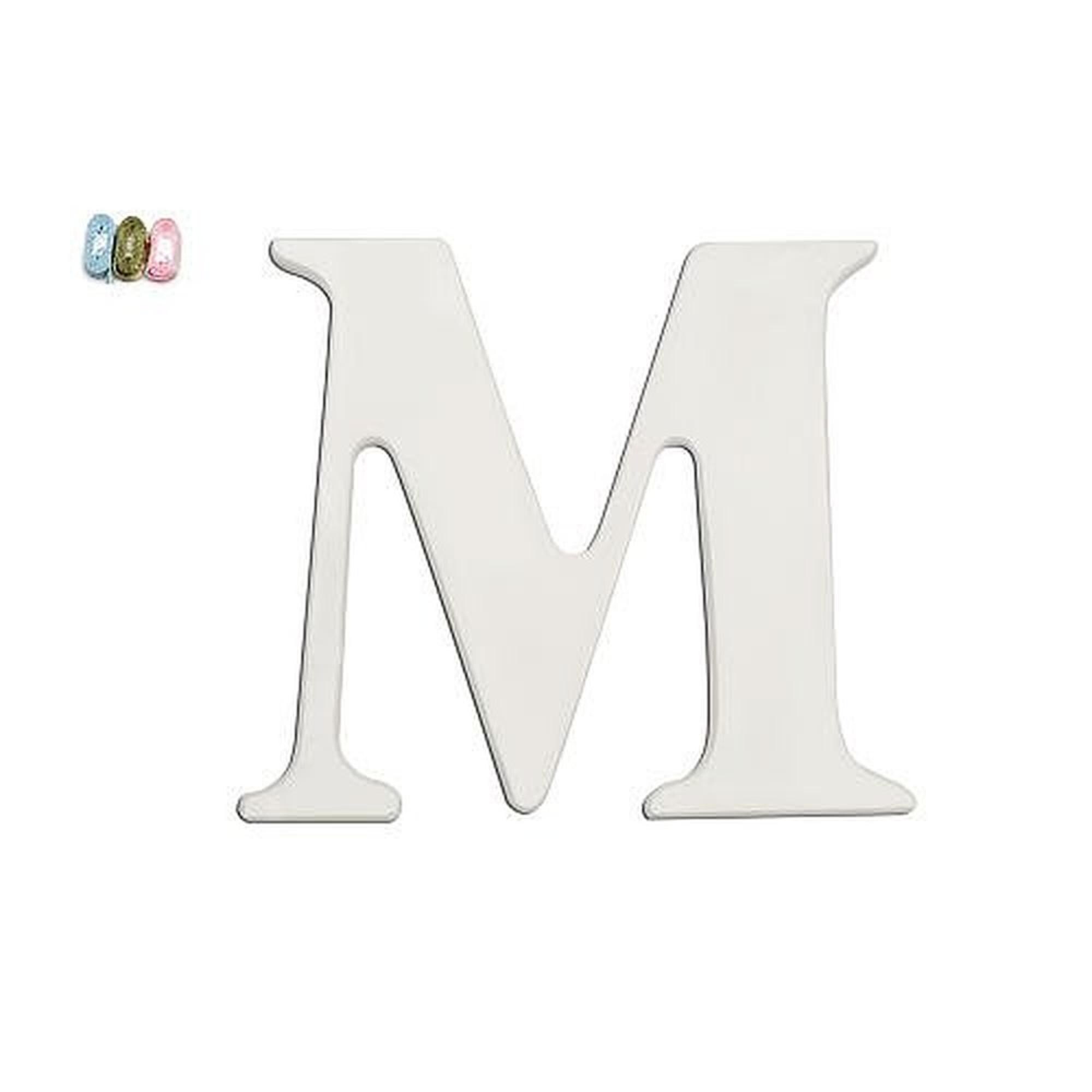Shop Babies R Us M Letter Wall Decor Wooden Personalizable White