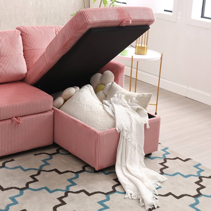 Modular Sectional Sofa L Shaped Modular Couch with Reversible Chaise