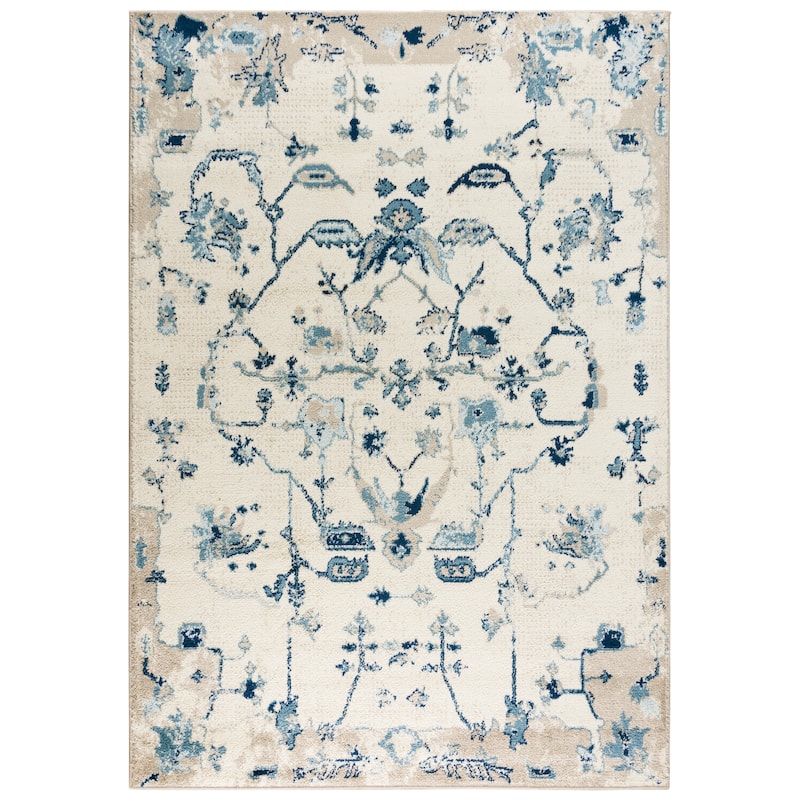 Alora Decor Mystic Indoor/ Outdoor Rug - 8' x 9'6" - Light Blue
