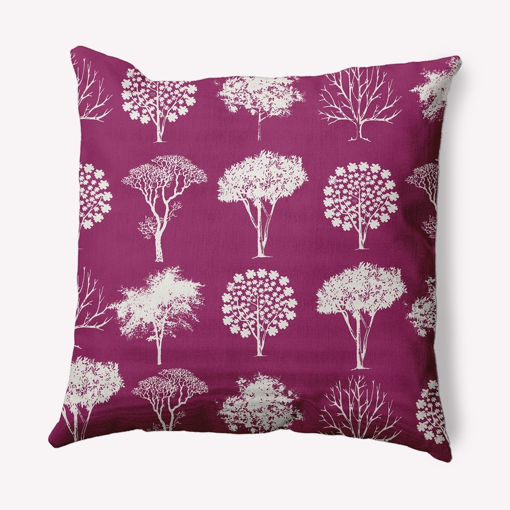Field of Trees Fall Indoor/Outdoor Throw Pillow
