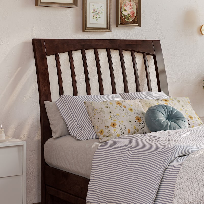 Roslyn Platform Bed with Panel Footboard and Storage Drawers