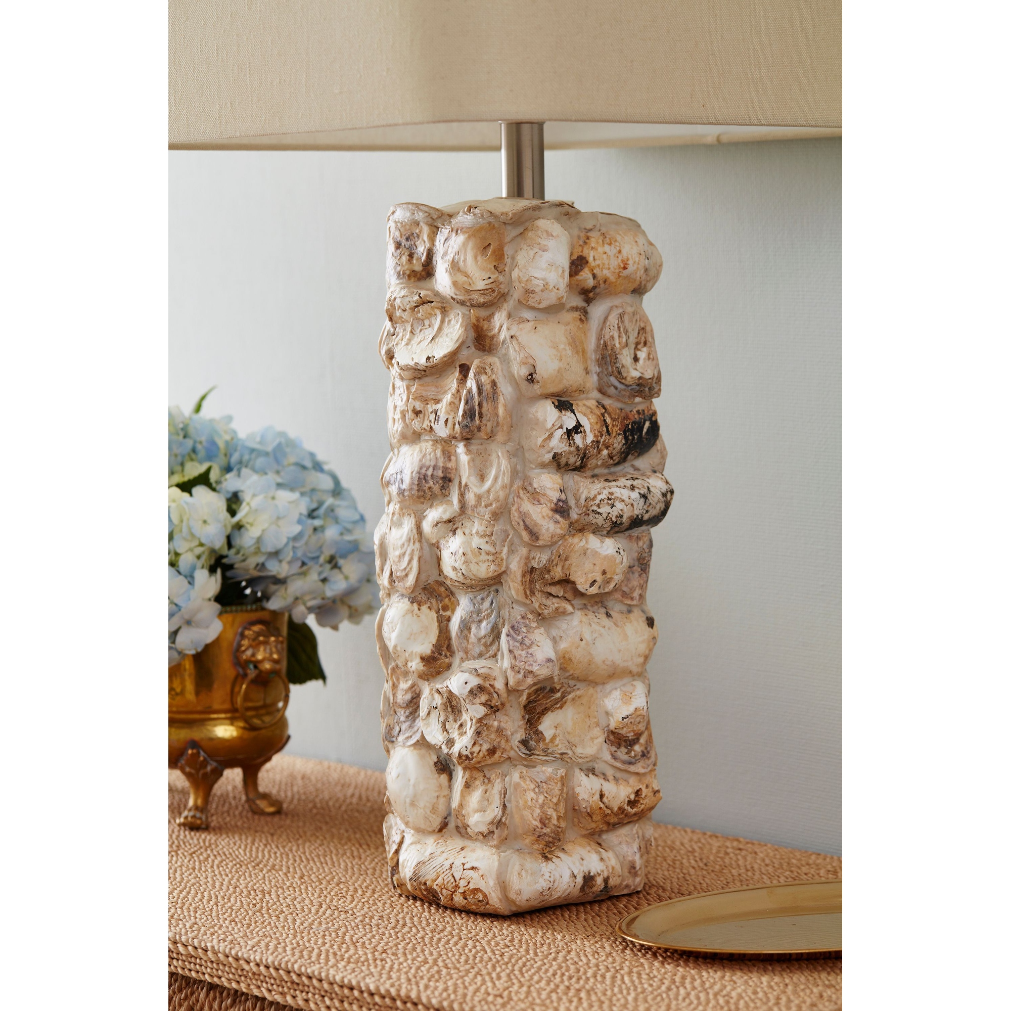 Paradise Shell Table Lamp with Oyster Shell Shade